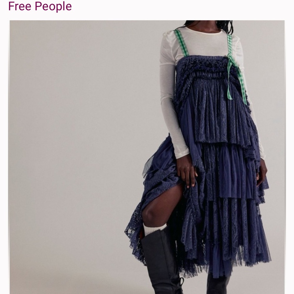Free People Isabel Midi Dress 🔥 Size XL